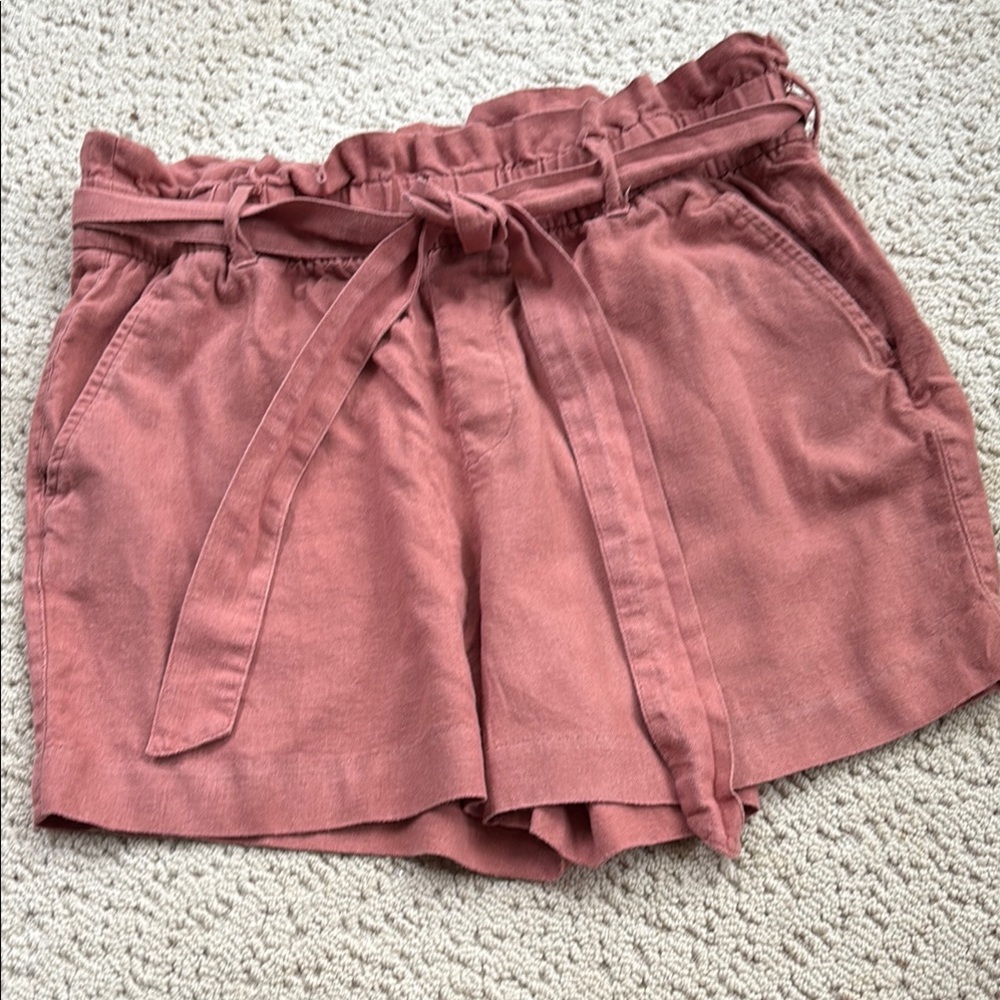 Old Navy Pink High Waist Shorts with Belt